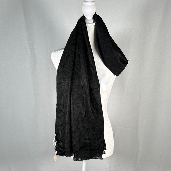 Michael Kors Elegant Black Scarf NWT - Picture 1 of 7